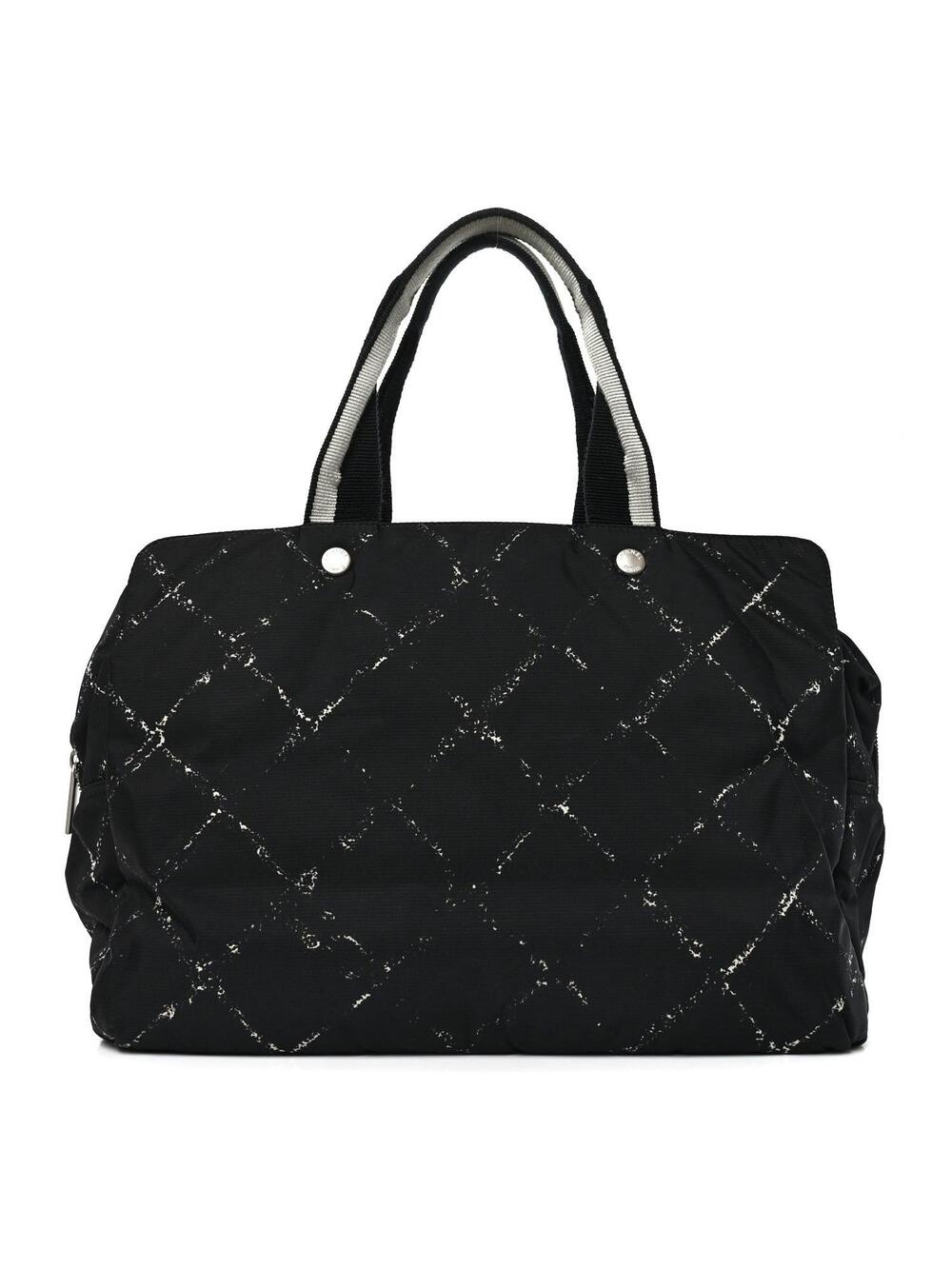 Chanel Nylon Travel Tote Black #286424C42B
